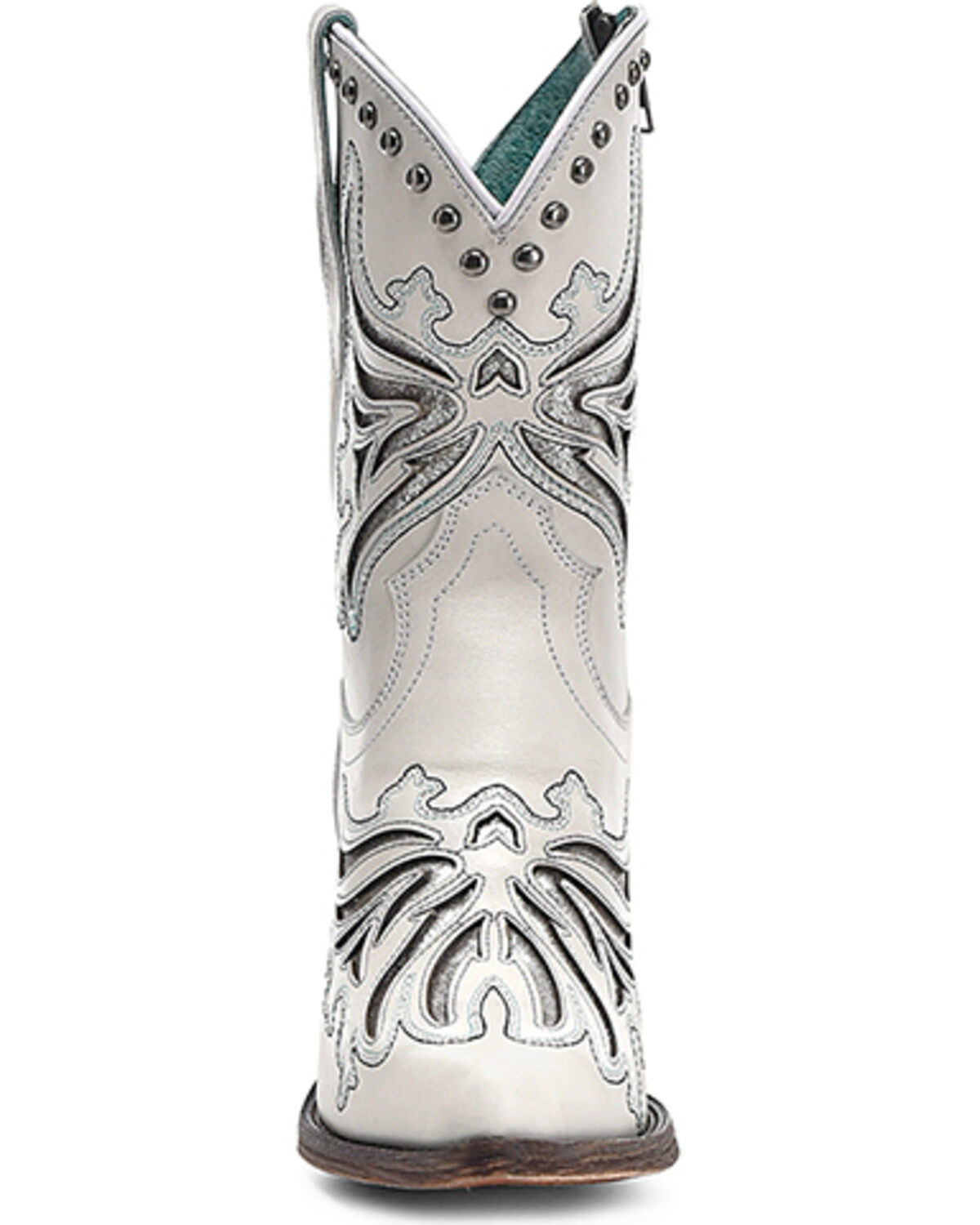 Corral Women's Fringe Inlay Ankle Western Boots - Snip Toe