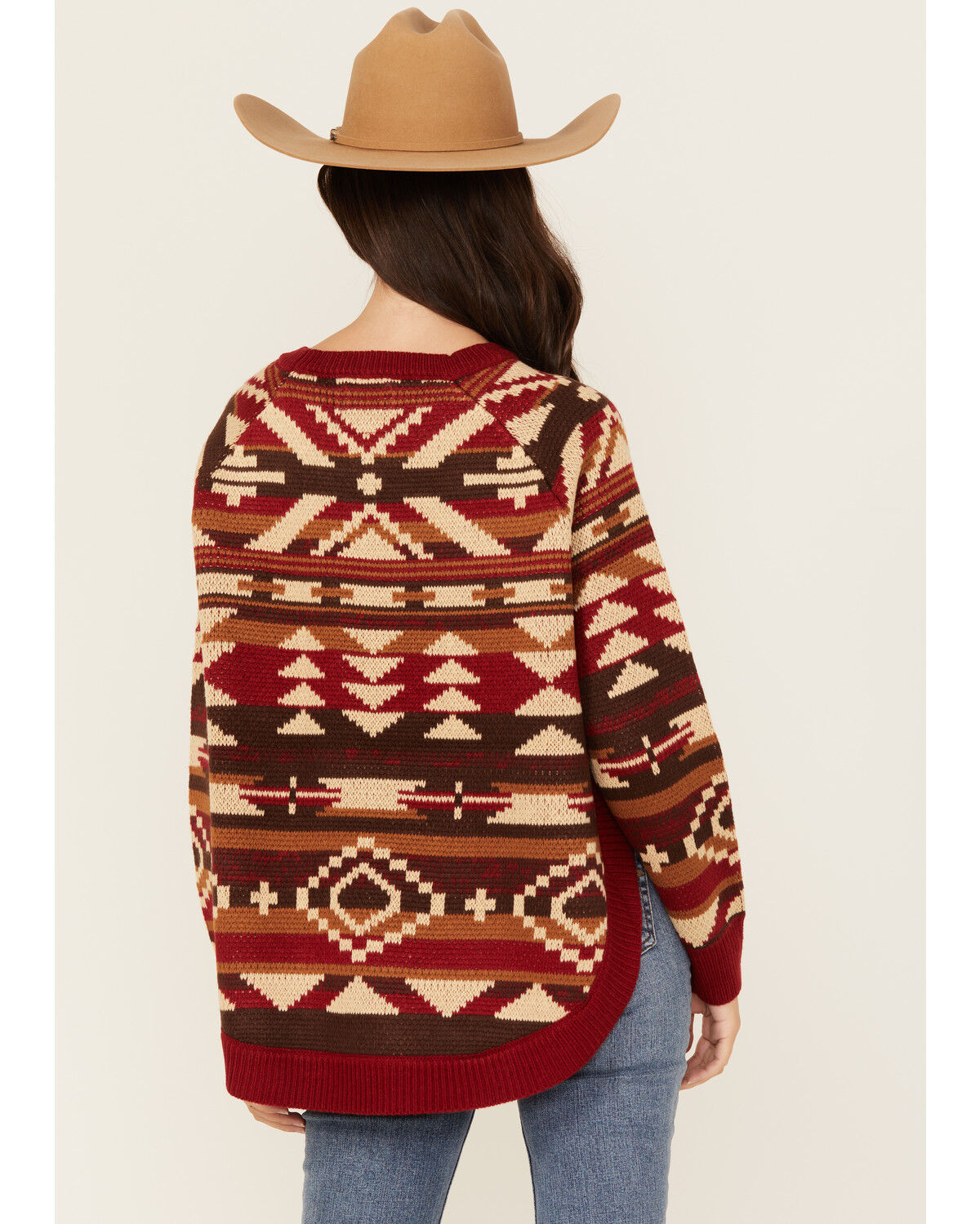 Cotton & Rye Women's Southwestern Print Button Sweater