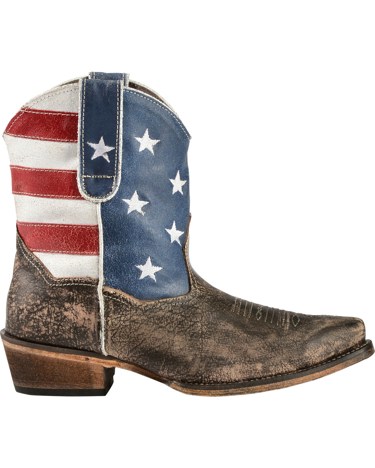 Roper Women's American Beauty Flag Ankle Boots