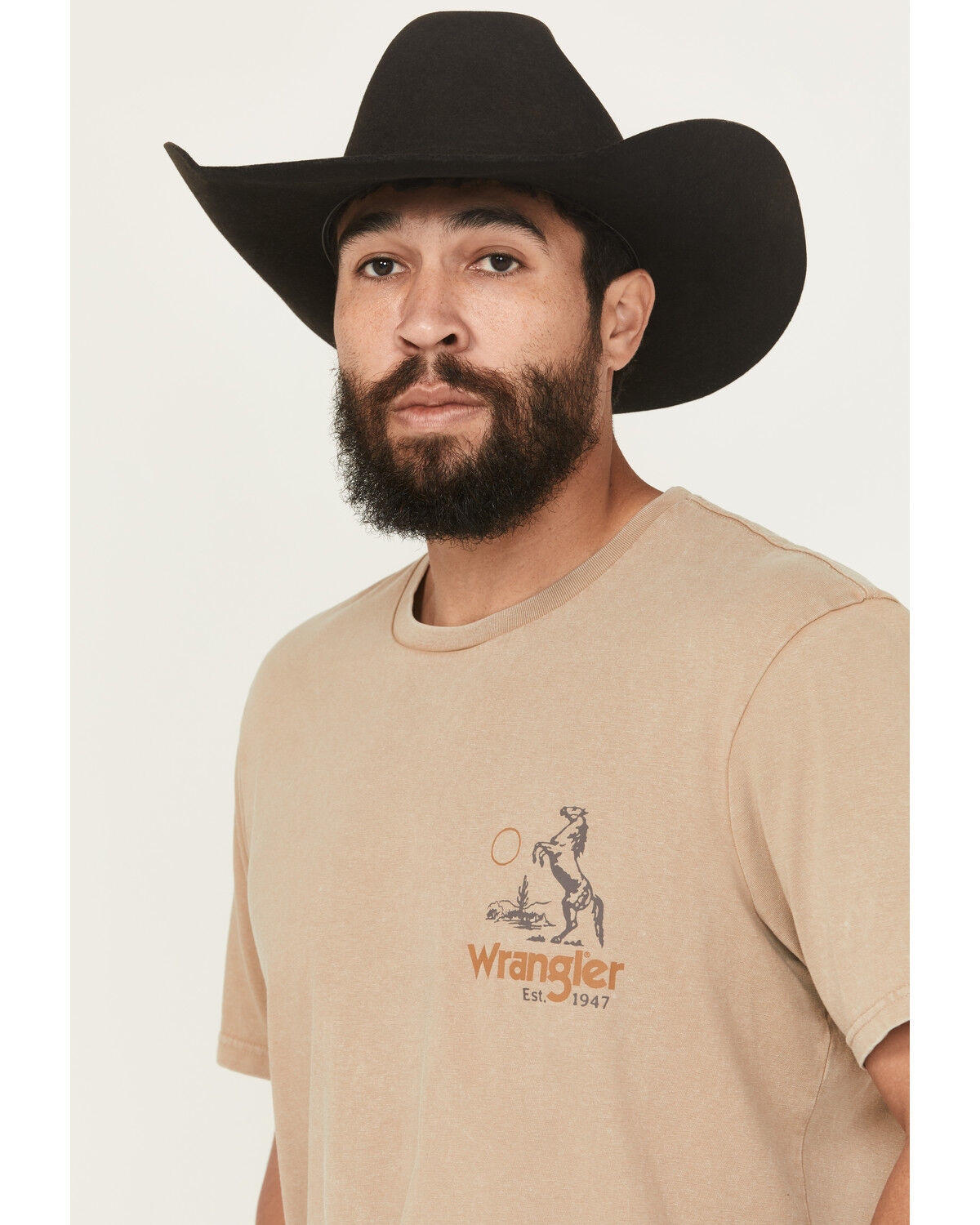 Wrangler Men's Long Live Cowboys Short Sleeve Graphic T-Shirt