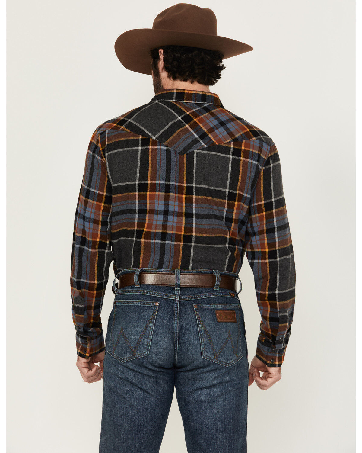 Cody James Men's Lawton Plaid Print Long Sleeve Snap Western Shirt