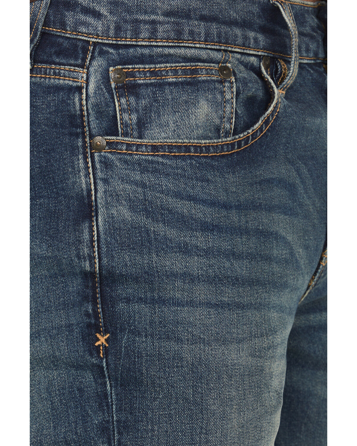 Brothers and Sons Men's Charger Dark Wash Slim Straight Stretch Denim Jeans