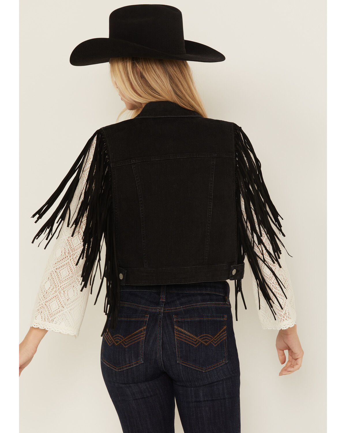 Idyllwind Women's Studded Fringe Vest