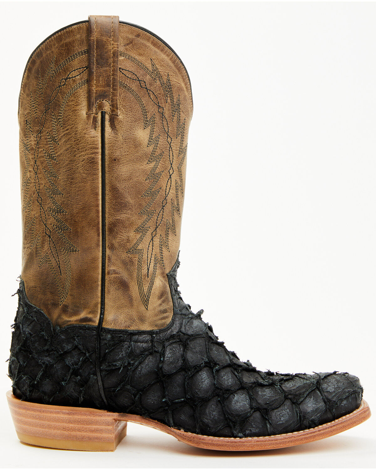 Cody James Men's Vaqueras Exotic Pirarucu Western Boots - Square Toe