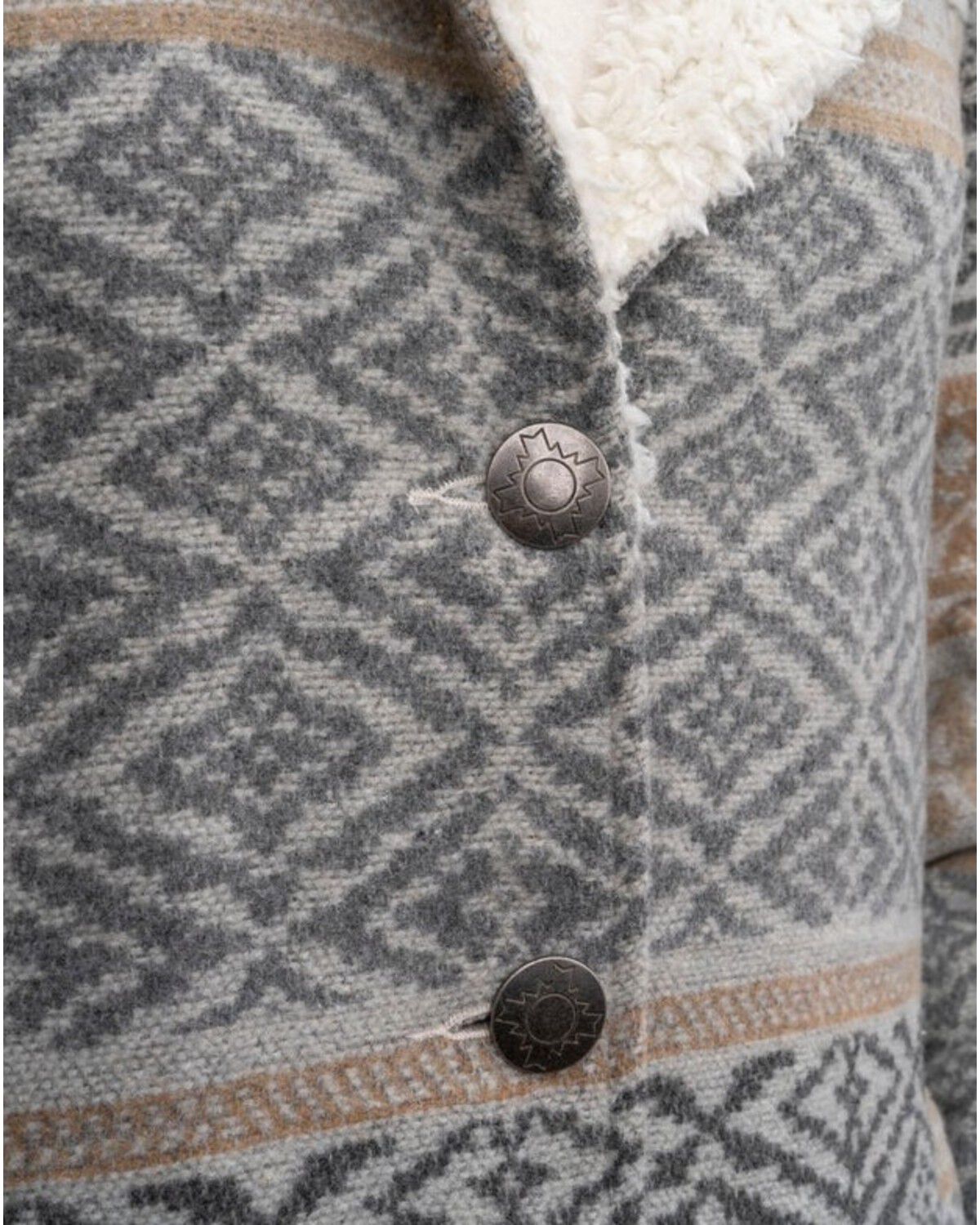 Outback Trading Co Women's Gemma Southwestern Sherpa Lined Jacket - Plus