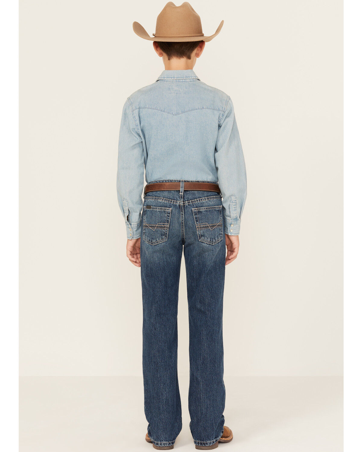 Ariat Boys' Medium Wash B4 Relaxed Bootcut Denim Jeans