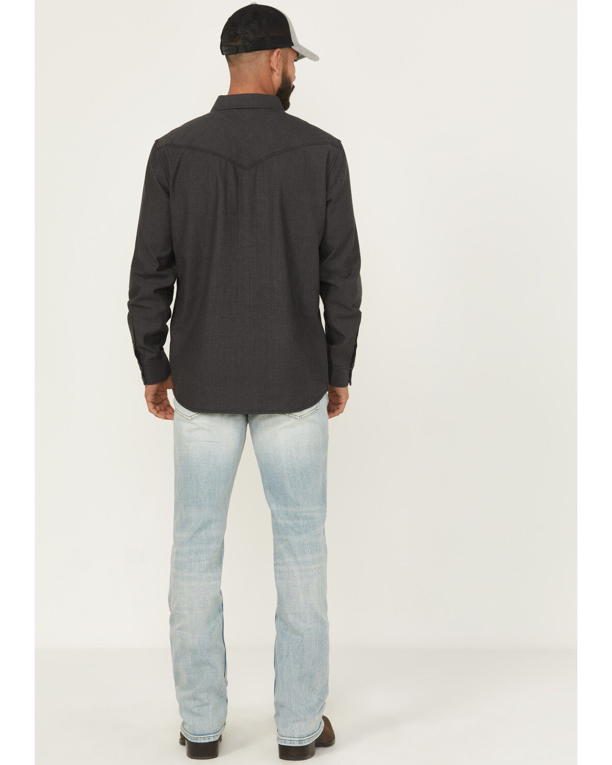 Moonshine Spirit Men's Gotham Light Wash Slim Straight Stretch Denim Jeans