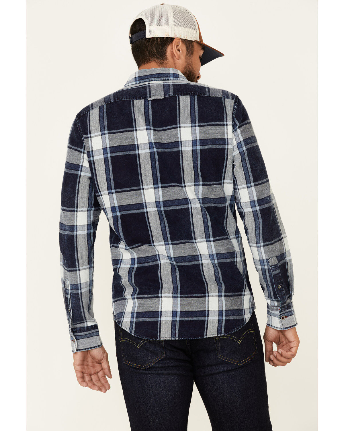 Flag & Anthem Men's McLenna Vintage Plaid Long Sleeve Snap Western Shirt