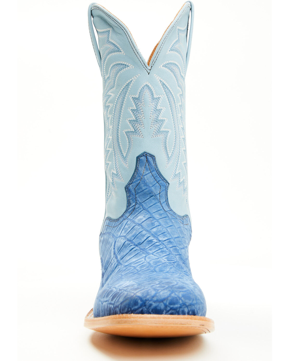 El Dorado Men's Exotic American Alligator Western Boots - Broad Square Toe