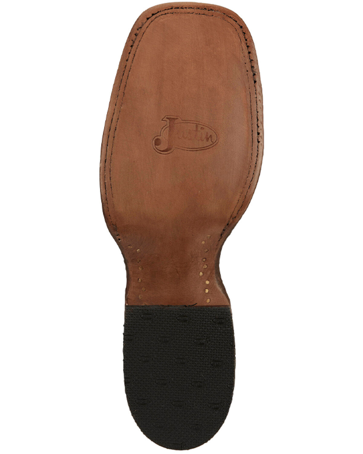 Justin Men's Exotic Full Quill Ostrich Western Boots - Broad Square Toe