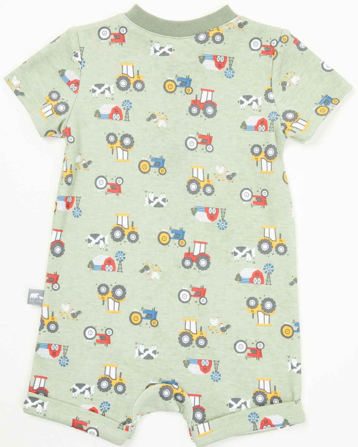 Rugged Bear Infant Boys' Farm Print Onesie