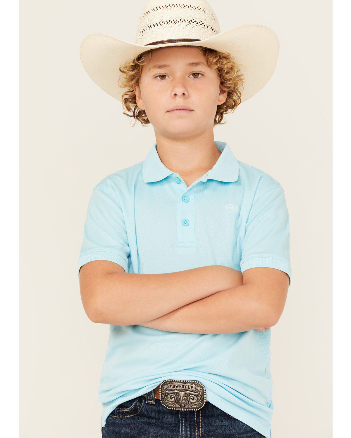 Ariat Boys' Tek Short Sleeve Polo Shirt