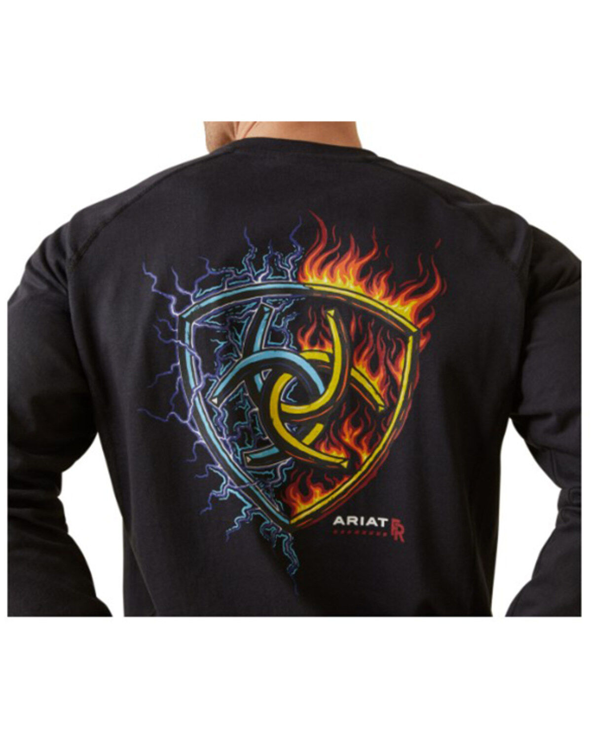 Ariat Men's FR Air Shock Long Sleeve Graphic Work T-Shirt
