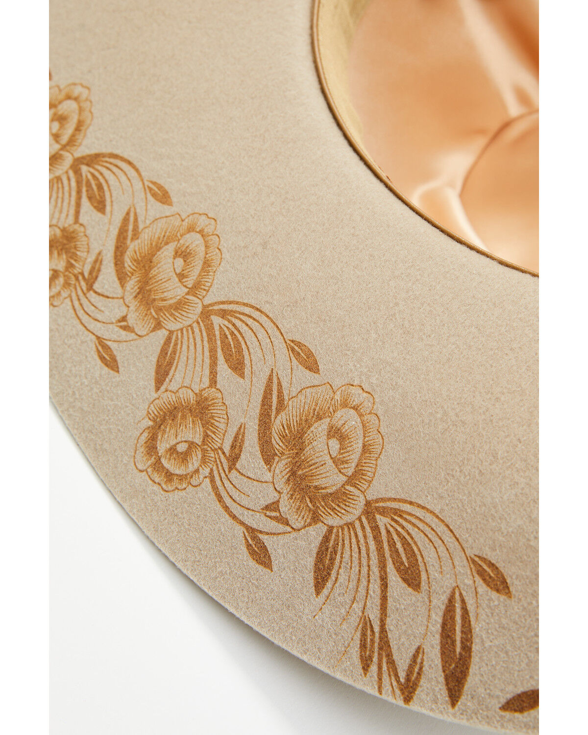 Wrangler Women's Floral Heat Debossed Felt Cowboy Hat