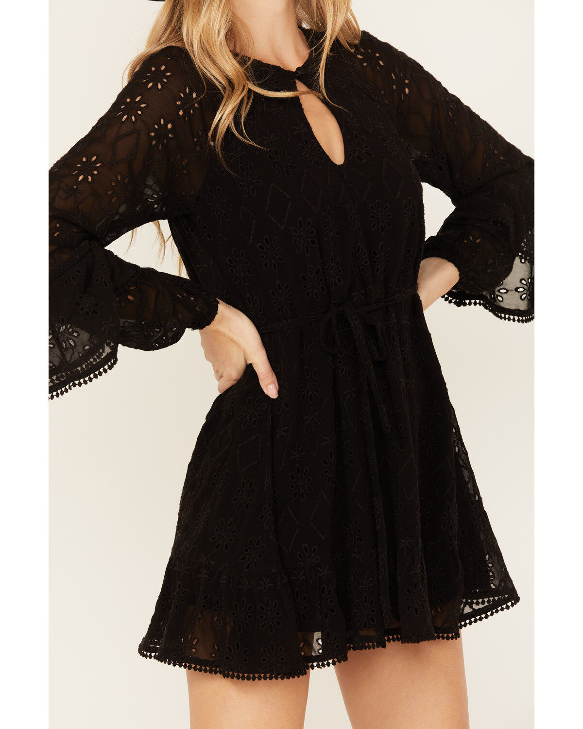 Shyanne Women's Lace Ruffled Mini Dress