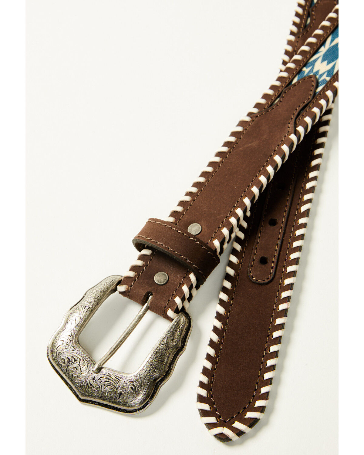 RANK 45® Men's Dallas Southwestern Print Inlay Belt