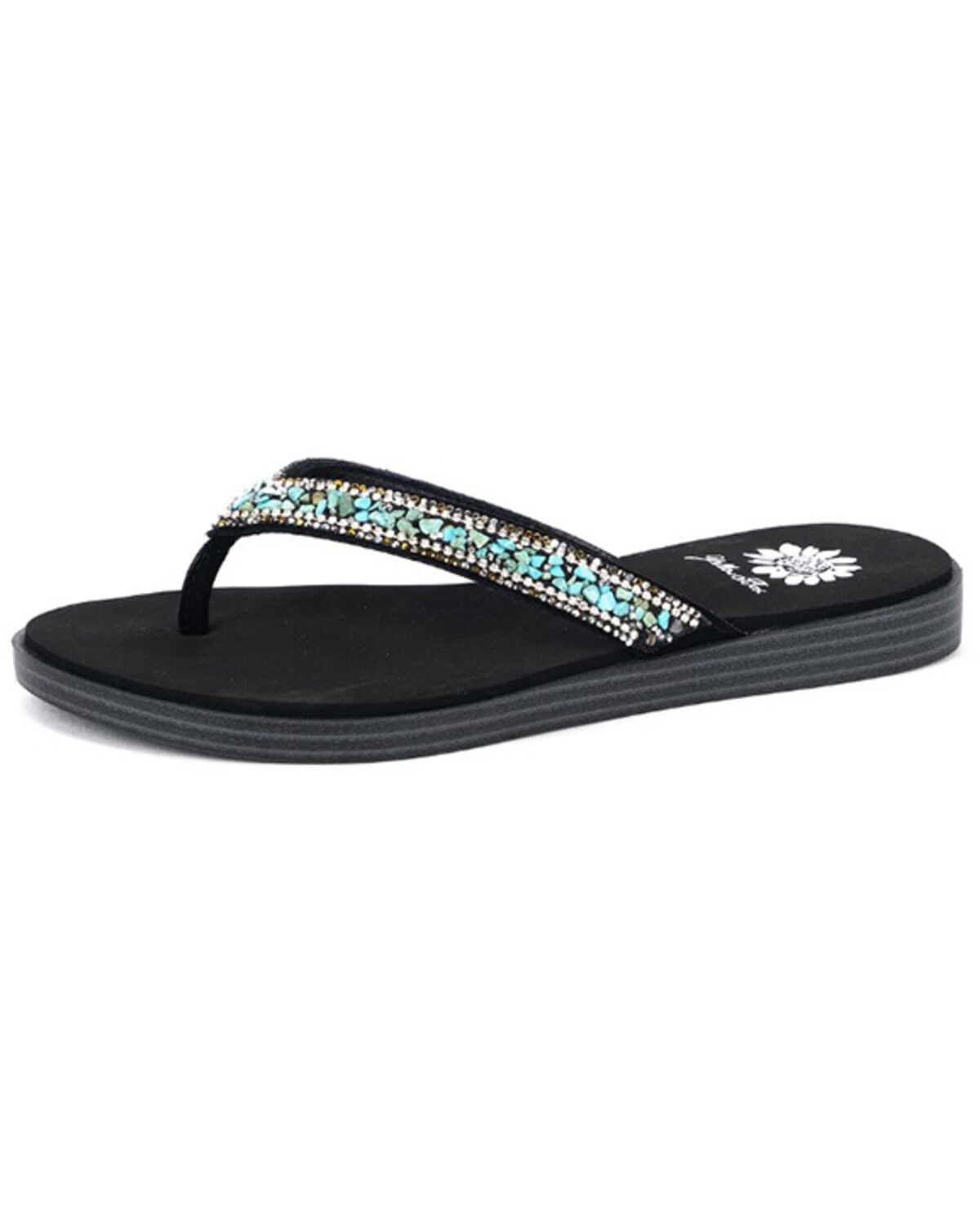 Yellow Bow Women's Diyah Embellished Sandals