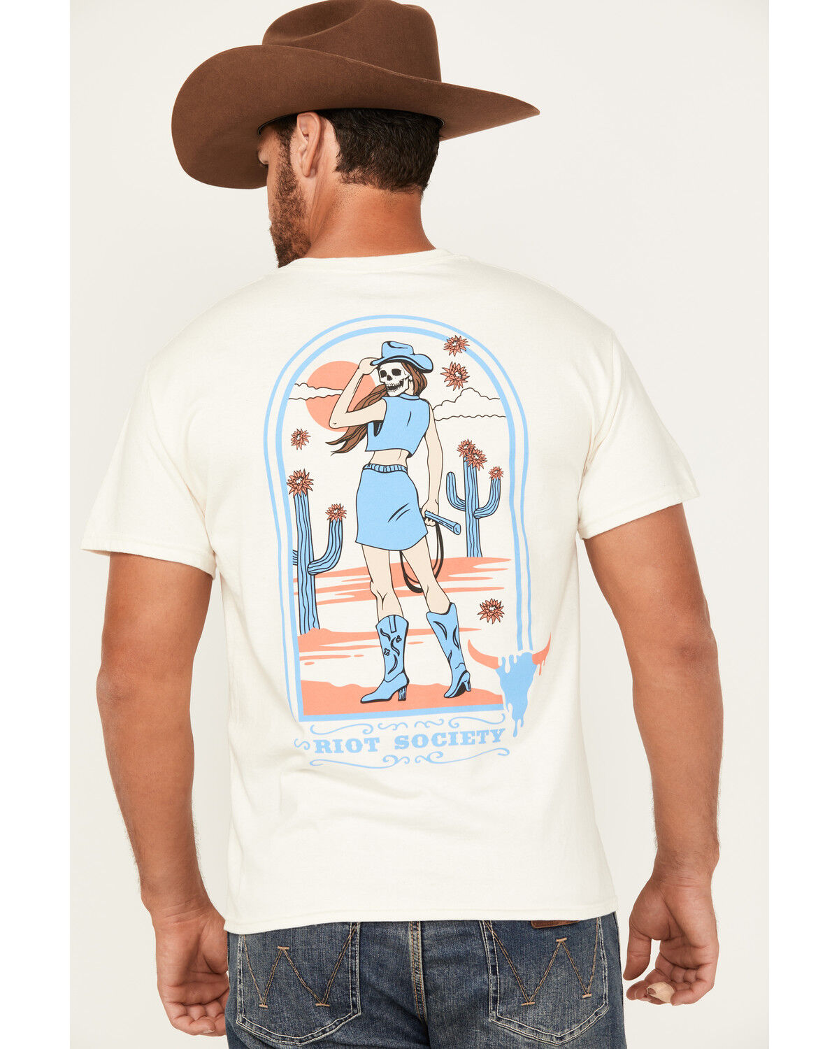 Riot Society Men's Boot Barn Exclusive Cowgirl Archway Short Sleeve Graphic T-Shirt