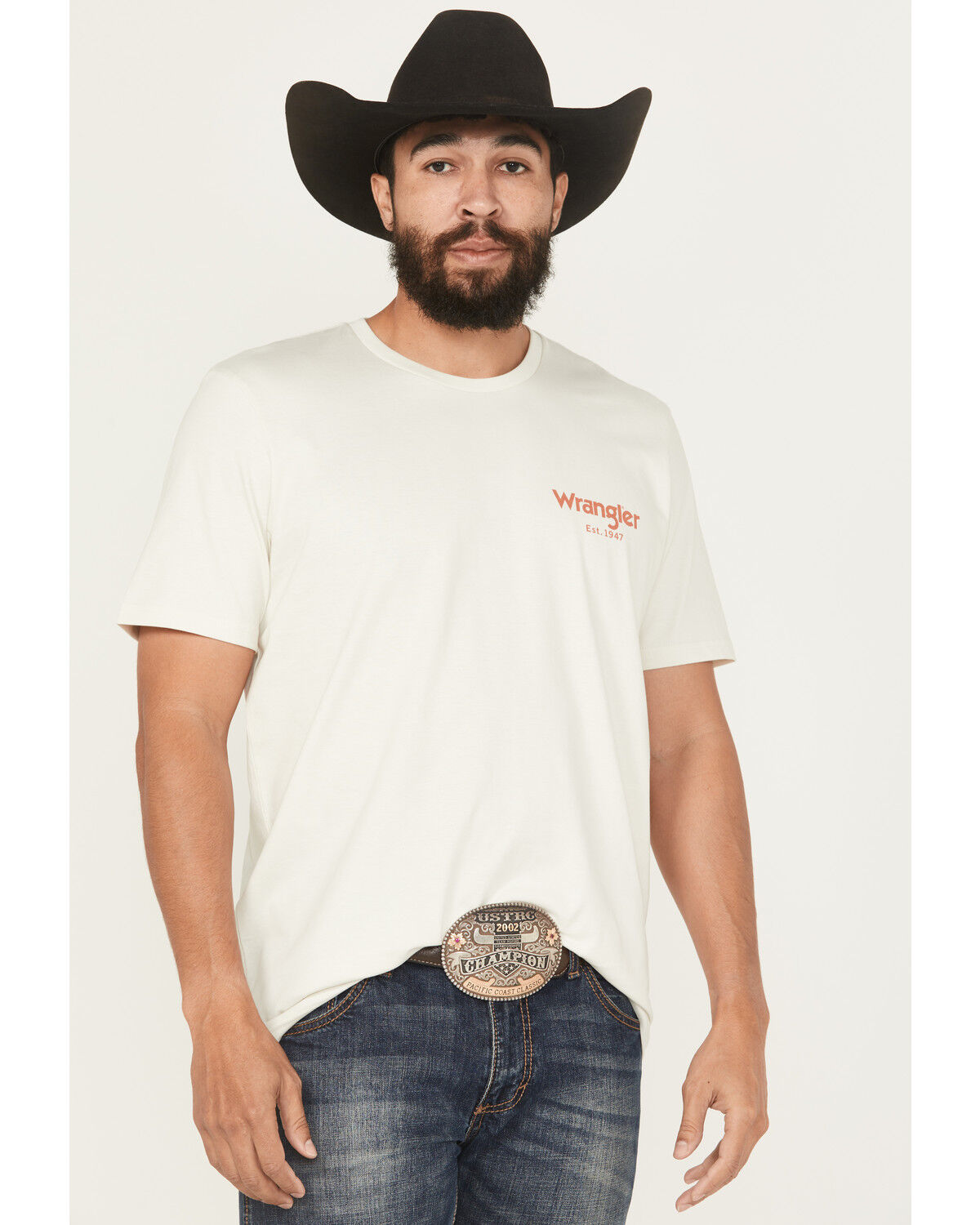 Wrangler Men's Cowboy Logo Short Sleeve Graphic T-Shirt