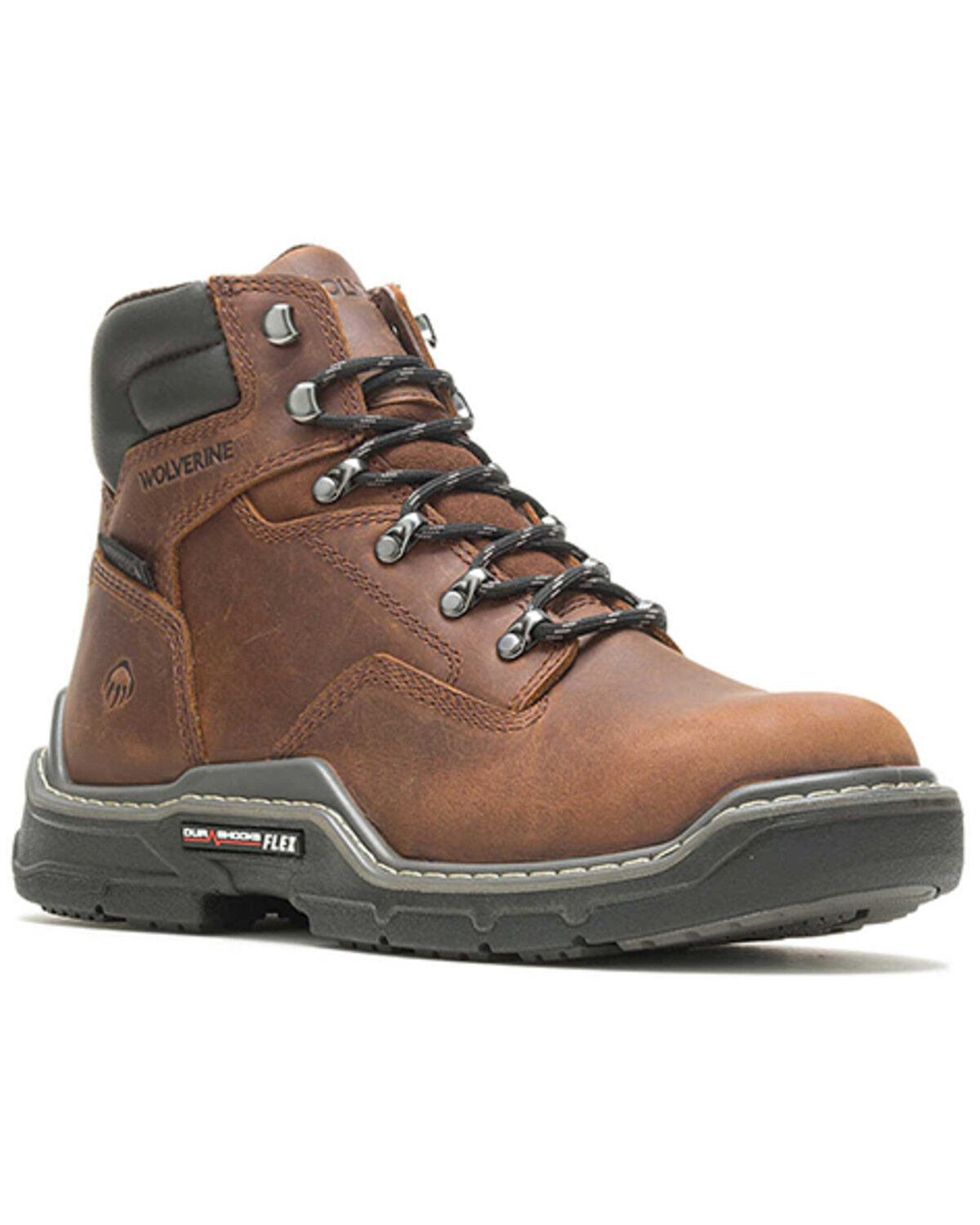 Wolverine Men's Raider Durashock Waterproof 6" Lace-Up Carbonmax Work Boots - Composite Toe