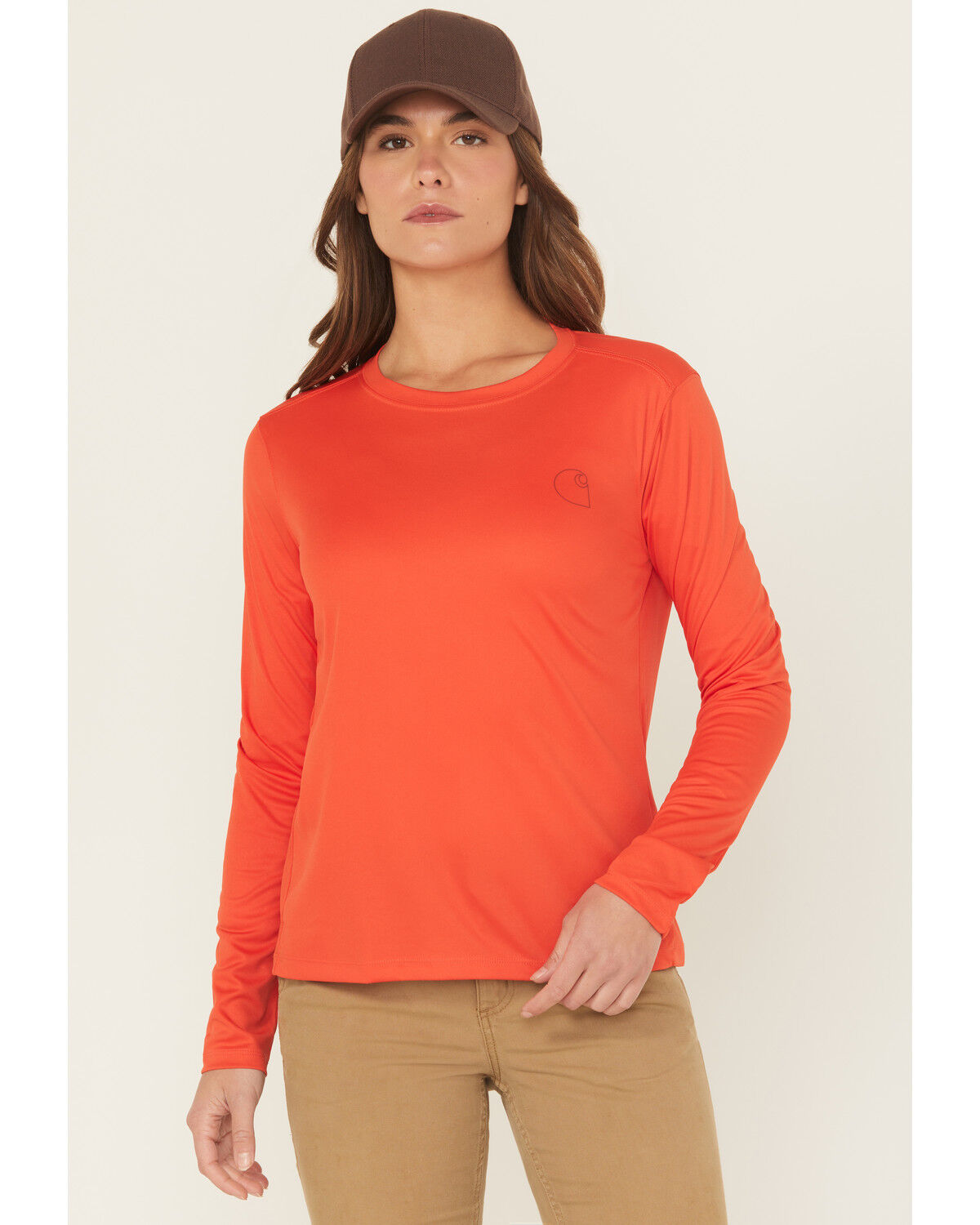 Carhartt Women's Force Sun Defender® Relaxed Fit Lightweight Long Sleeve Graphic Work Tee