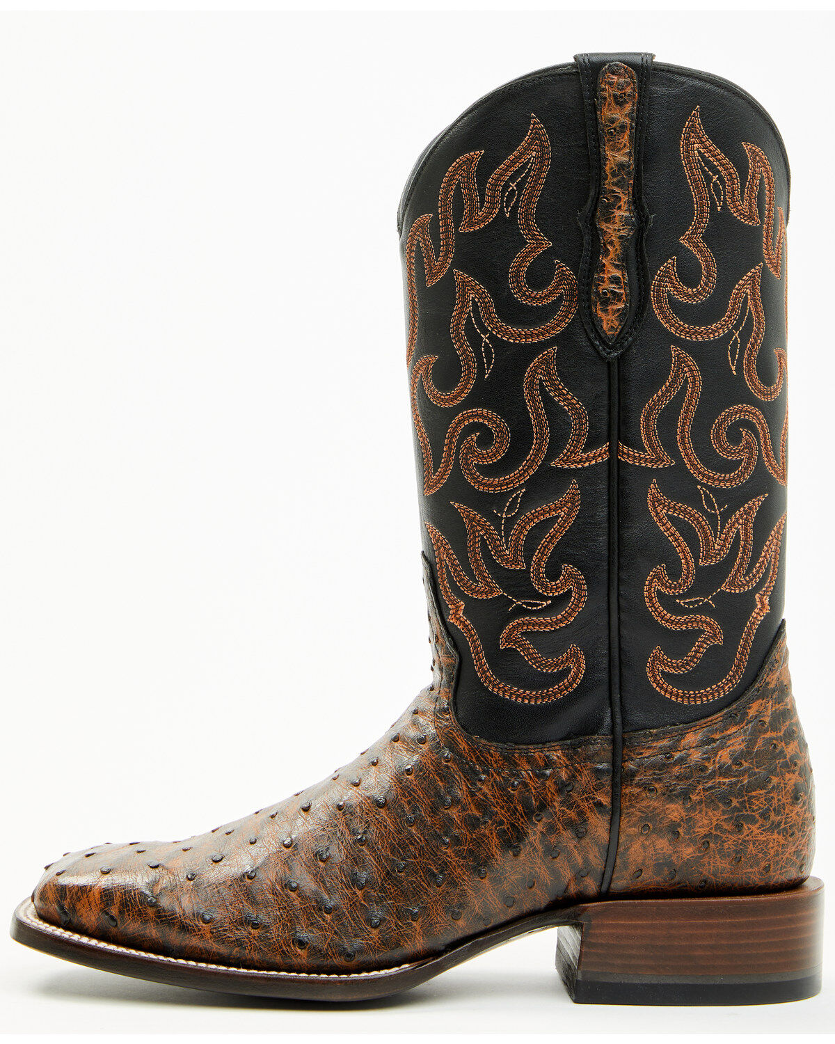 Cody James Men's Exotic Full Quill Ostrich Western Boots - Broad Square Toe