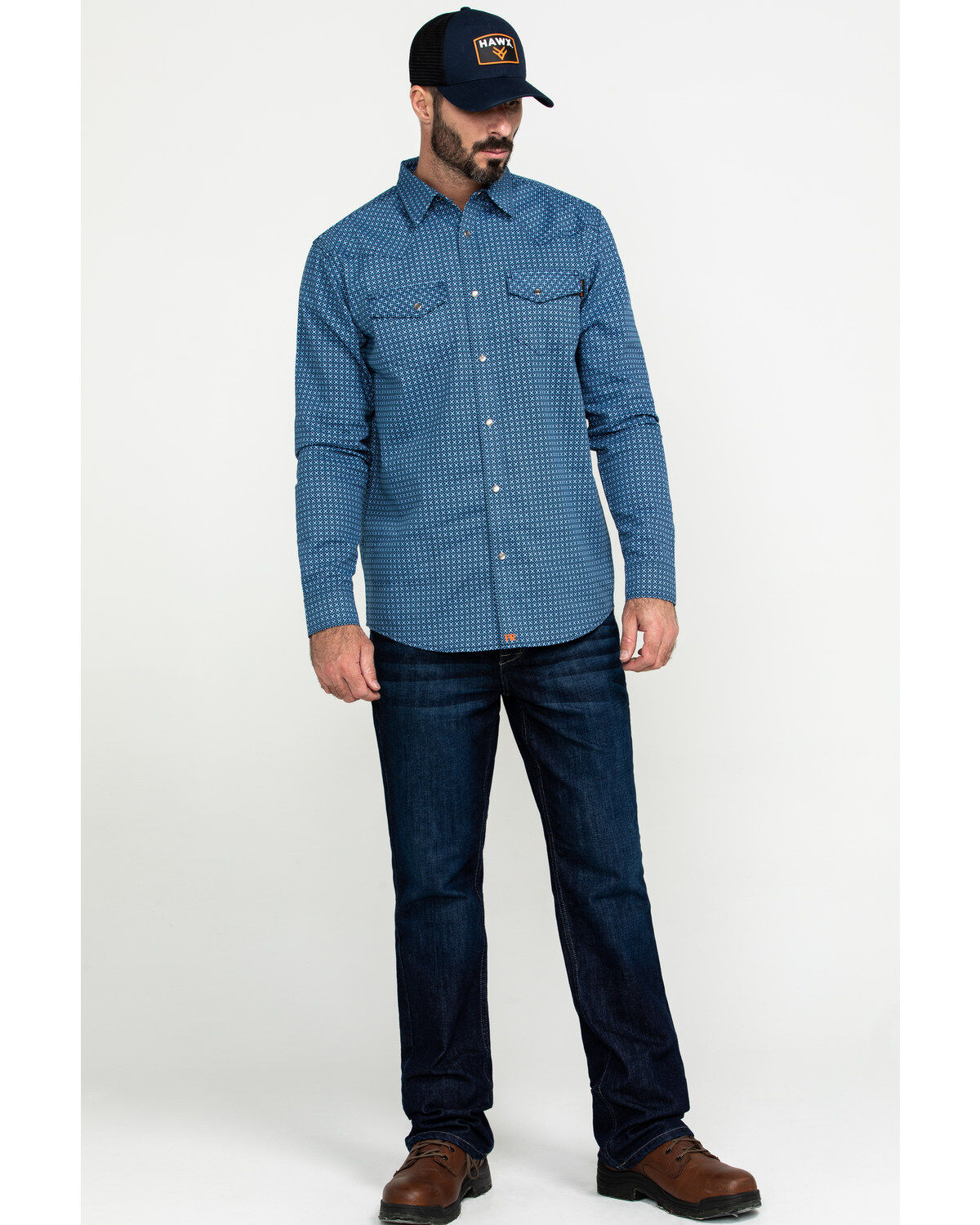 Cody James Men's FR Millikin Dark Slim Bootcut Work Jeans