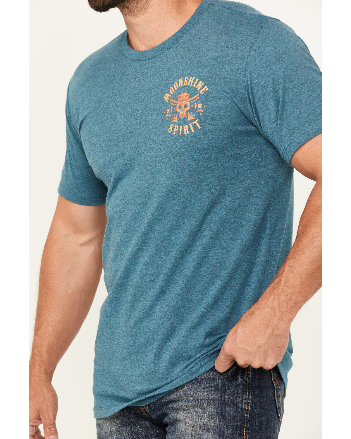 Moonshine Spirit Men's Mariachi Mandala Short Sleeve Graphic T-Shirt