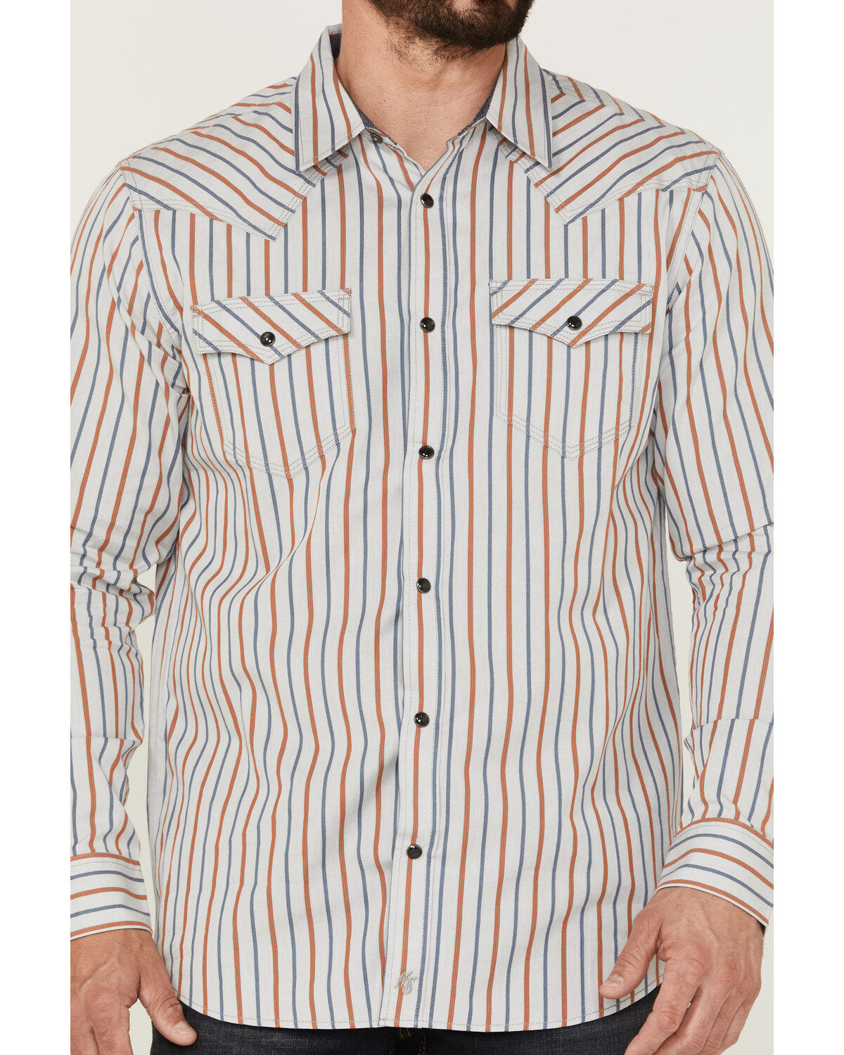 Moonshine Spirit Men's Kingston Stripe Snap Western Shirt