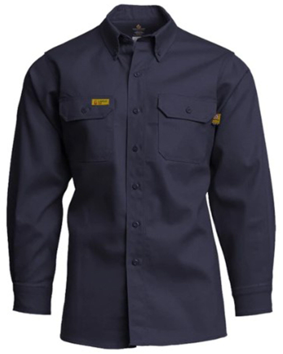 Lapco Men's FR Gold Label AC Uniform Long Sleeve Button Down Work Shirt - Tall