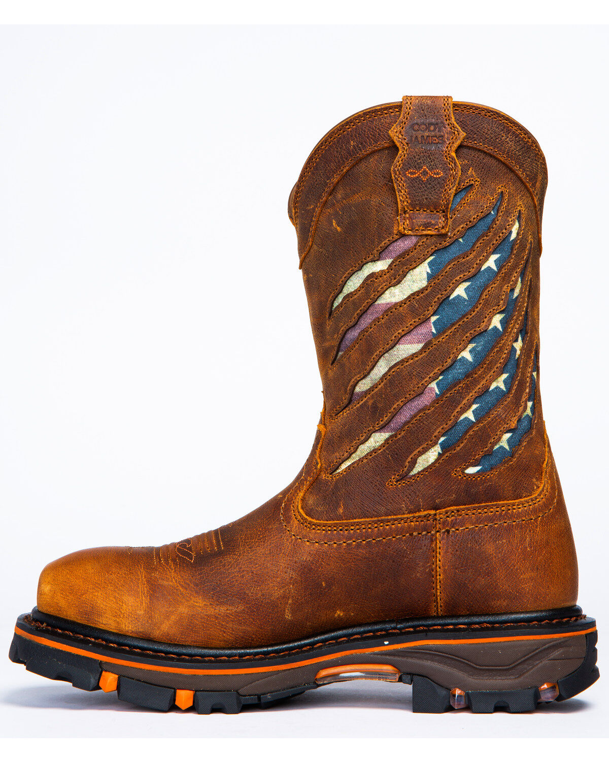 Cody James Men's Flag Western Work Boots - Nano Composite Toe