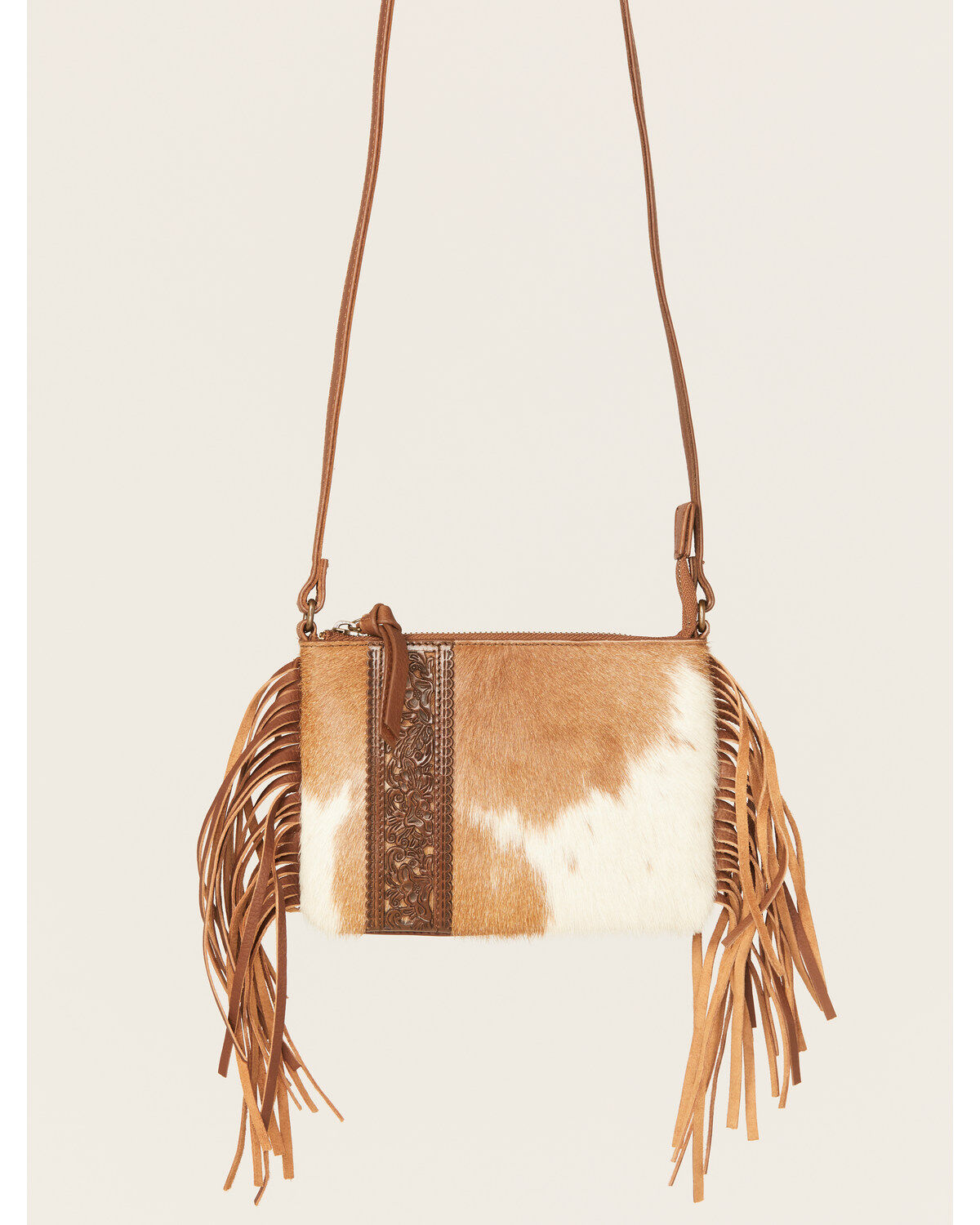 Shyanne Women's Brown Hair-On Crossbody Bag