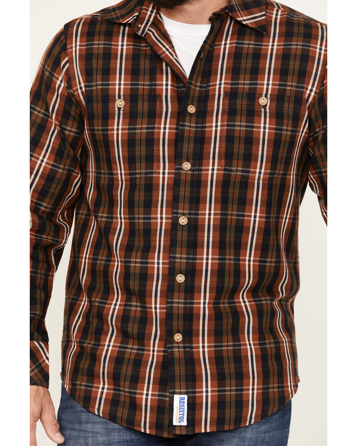 Resistol Men's Lamar Plaid Button Down Western Shirt