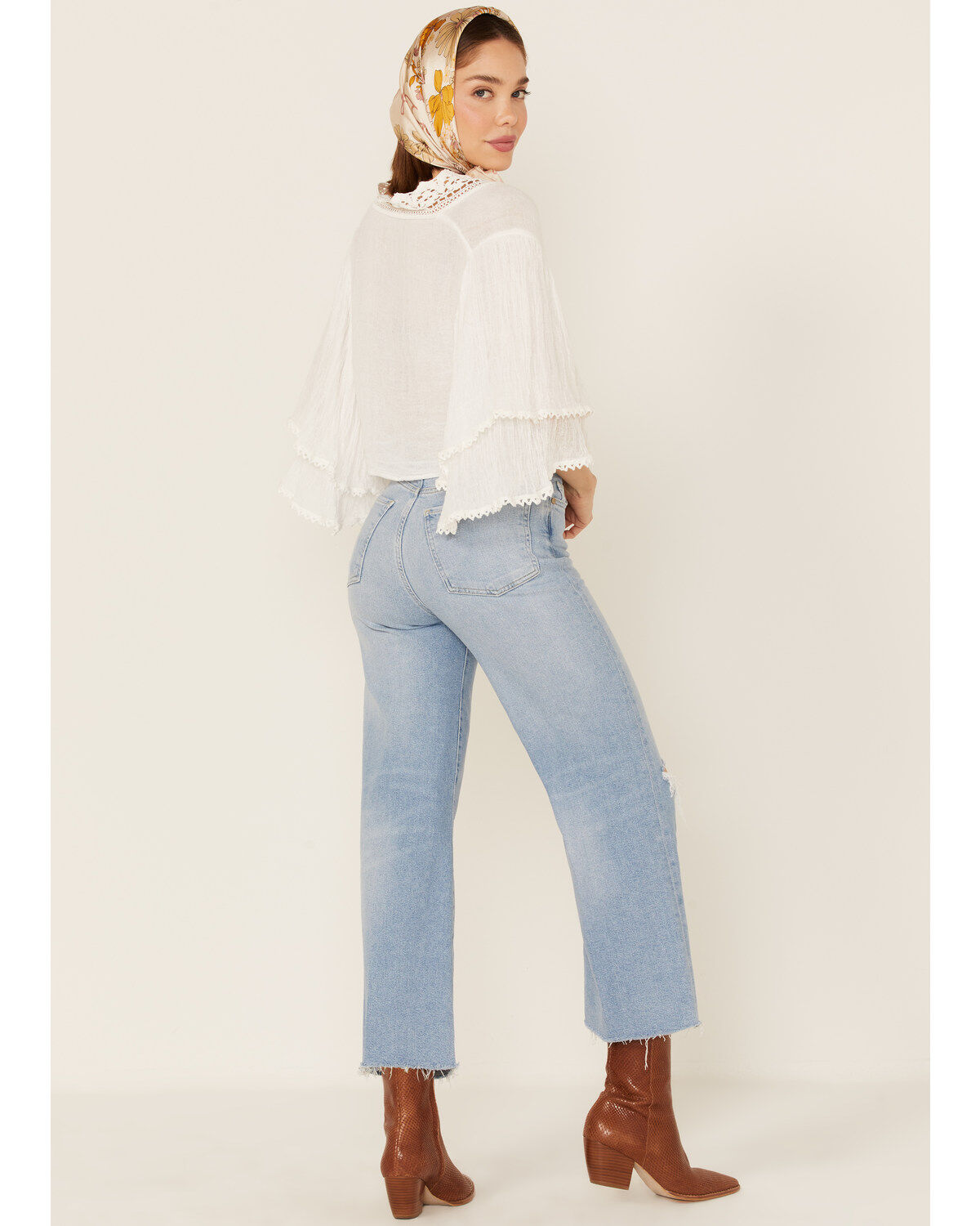 7 For All Mankind Women's Luxe Vintage Cropped Jo Trouser Flare Jeans