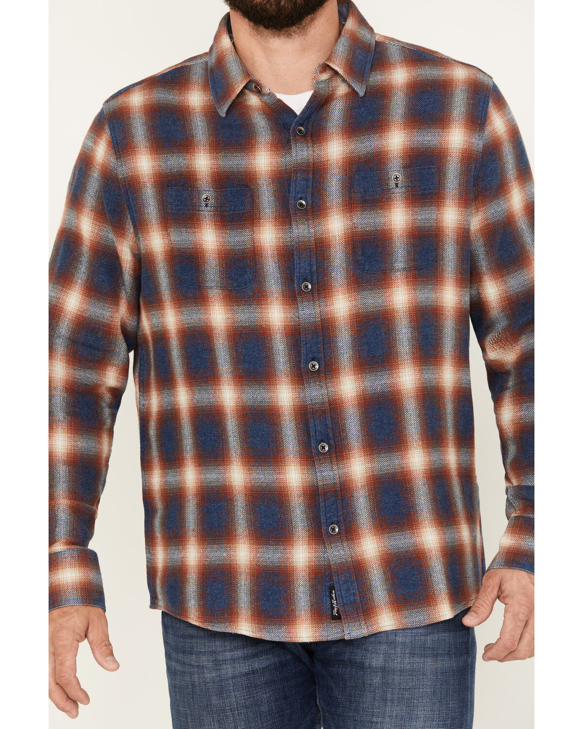 Flag & Anthem Men's Allendale Vintage Washed Flannel Long Sleeve Shirt