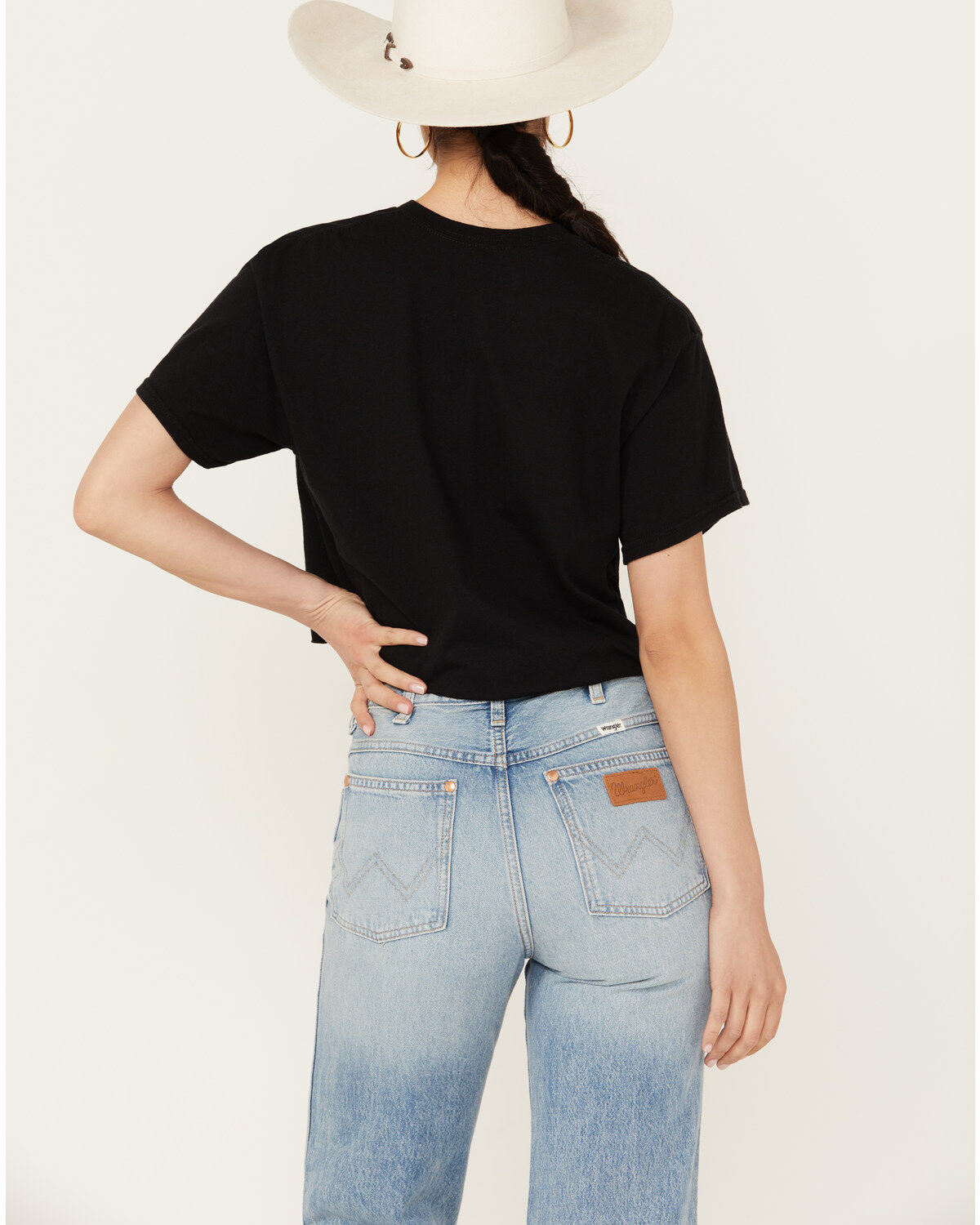 Merch Traffic Women's Chris Stapleton Embellished Short Sleeve Cropped Graphic Tee