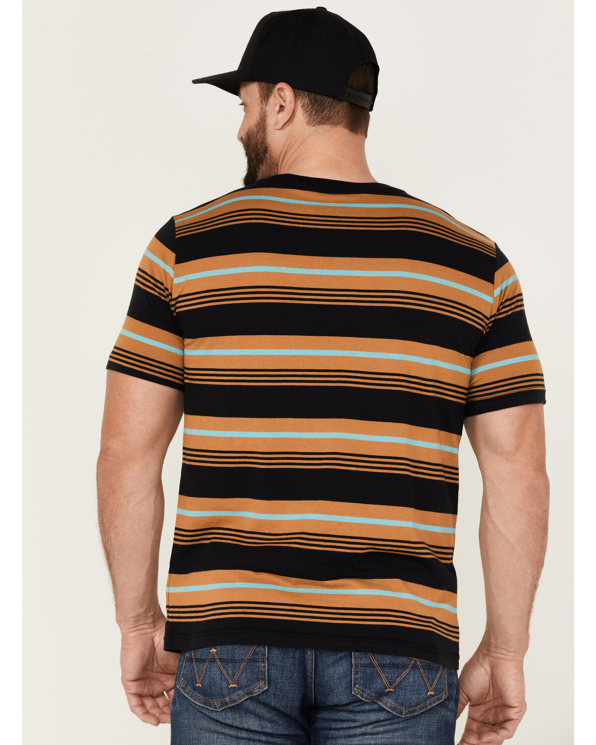 Brixton Men's Hilt Shield Striped Knit T-Shirt
