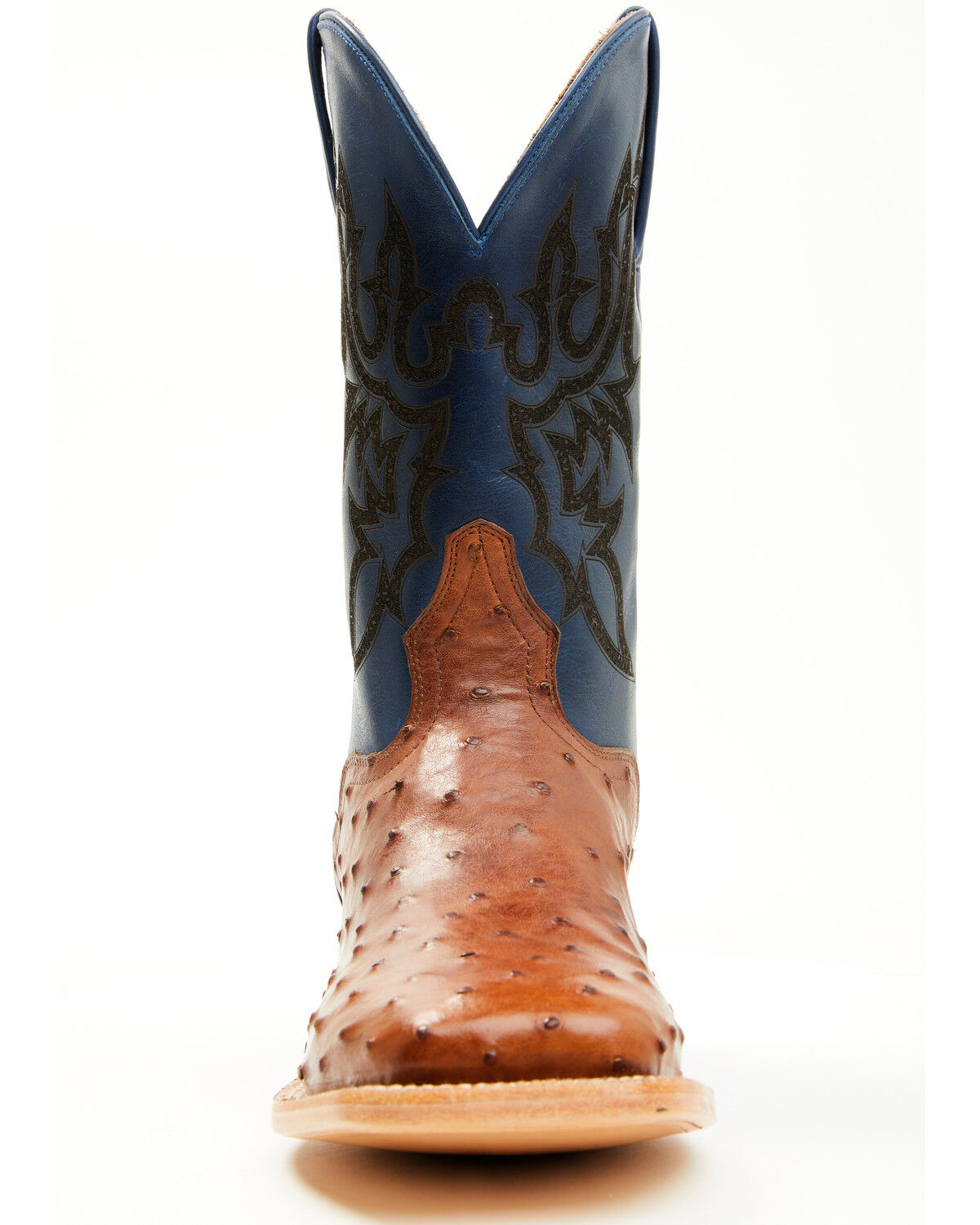 El Dorado Men's Exotic Ostrich Western Boots - Broad Square Toe