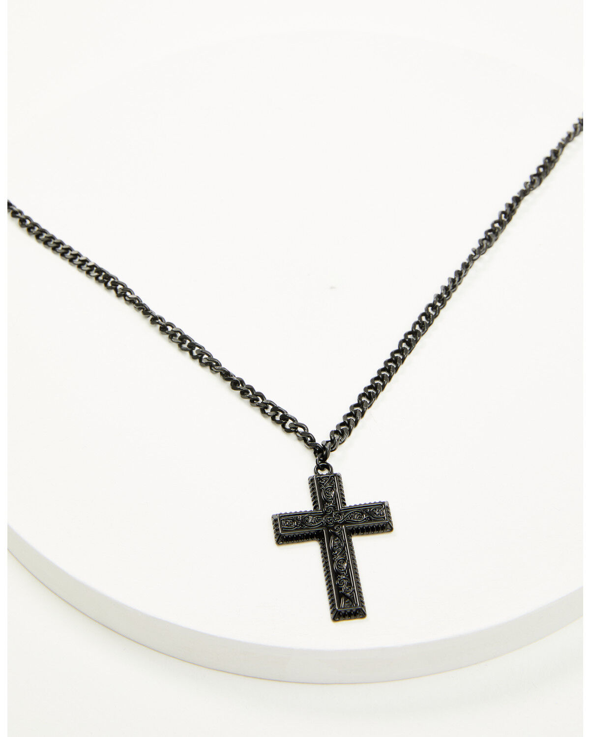 Cody James Men's Matte Cross Necklace