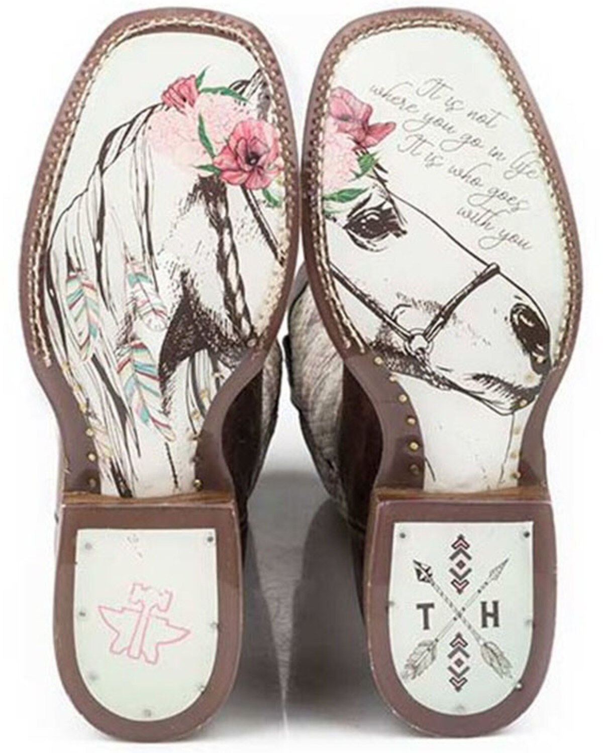 Tin Haul Women's Rosealiscious Western Boots - Broad Square Toe