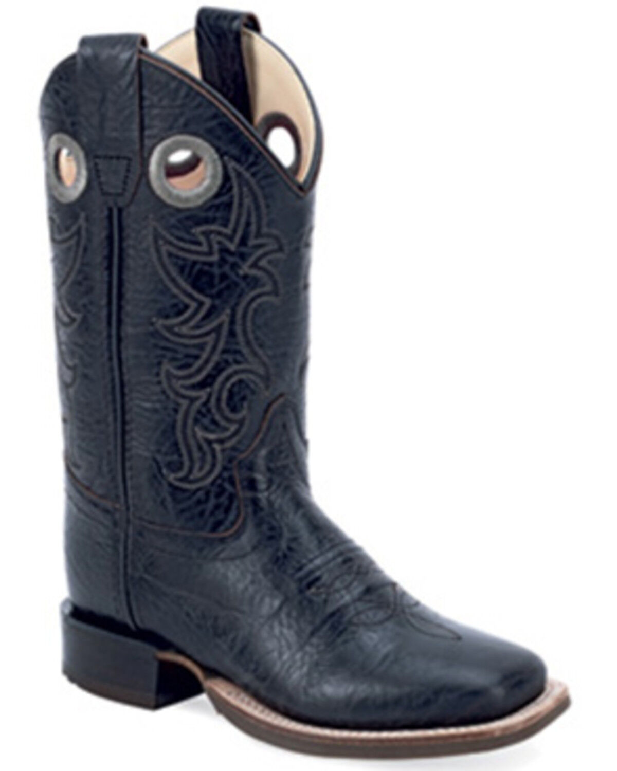 Old West Boys' Western Boots - Broad Square Toe