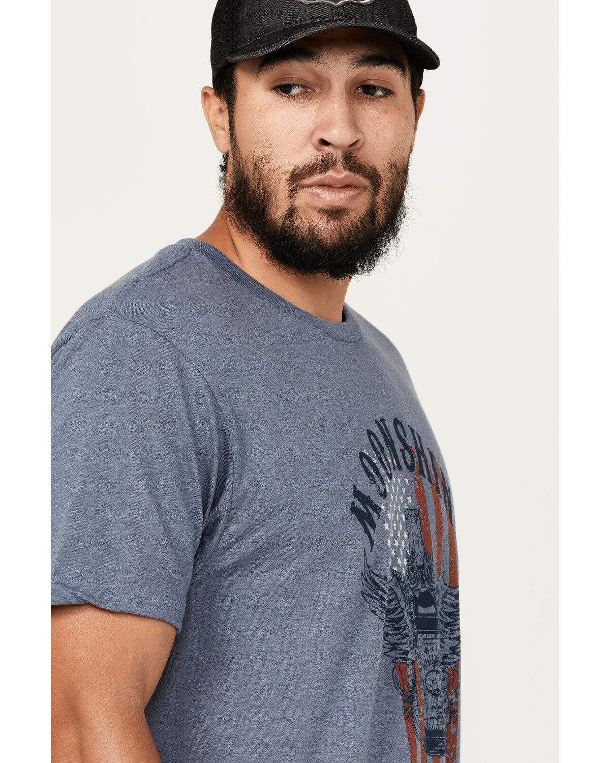 Moonshine Spirit Men's Winged Bottle Short Sleeve Graphic T-Shirt
