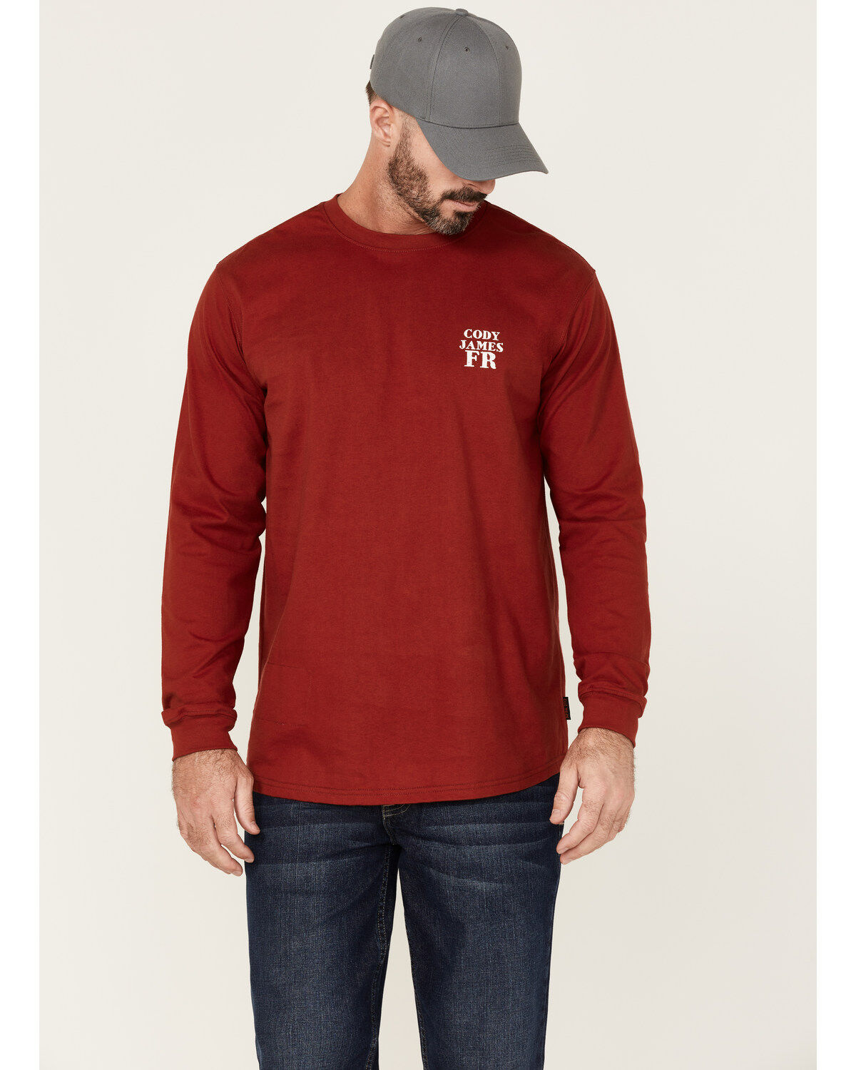 Cody James Men's FR Bossa Nova Graphic Long Sleeve Work T-Shirt