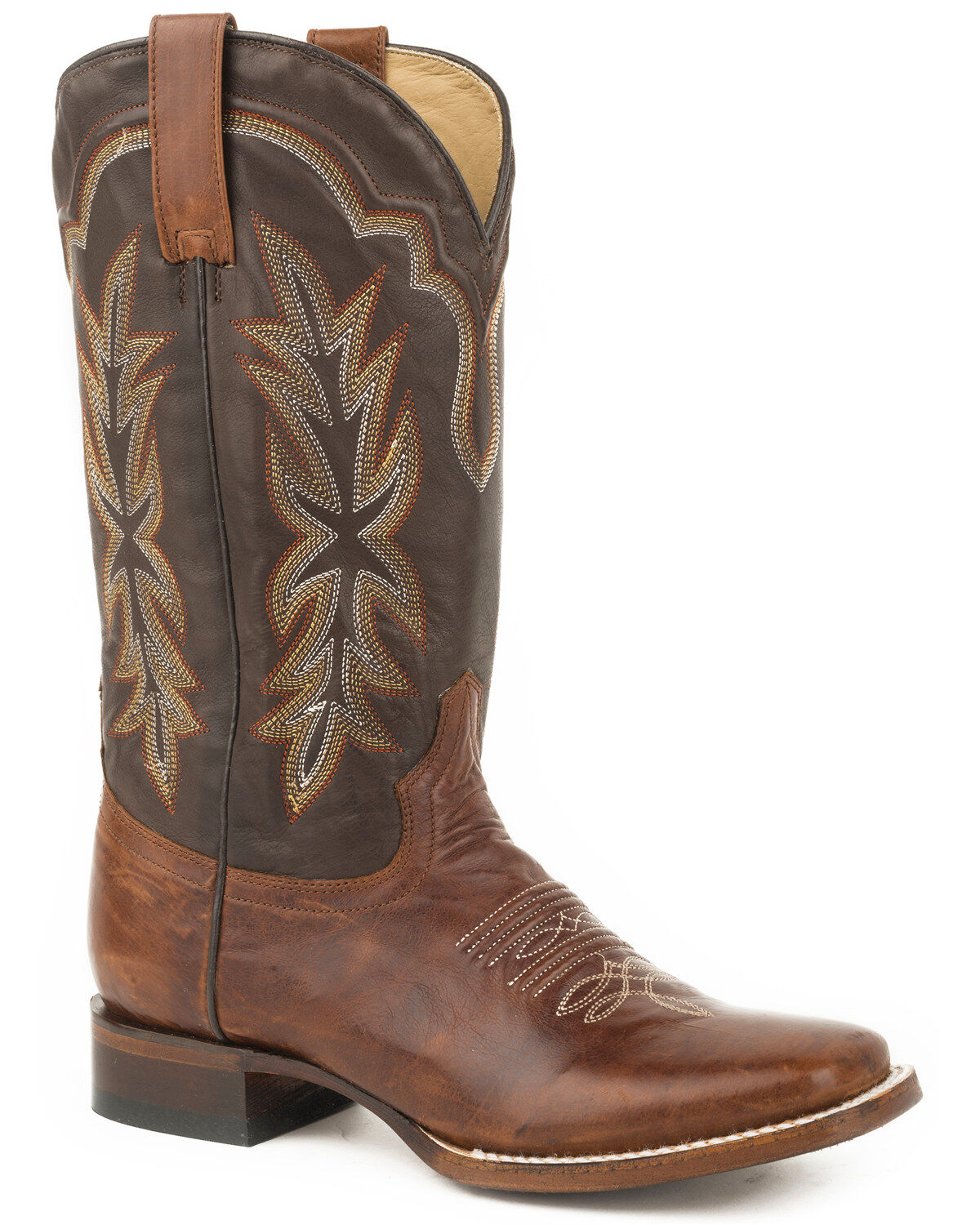 Stetson Women's Dark Brown Jessica Western Boots - Broad Square Toe