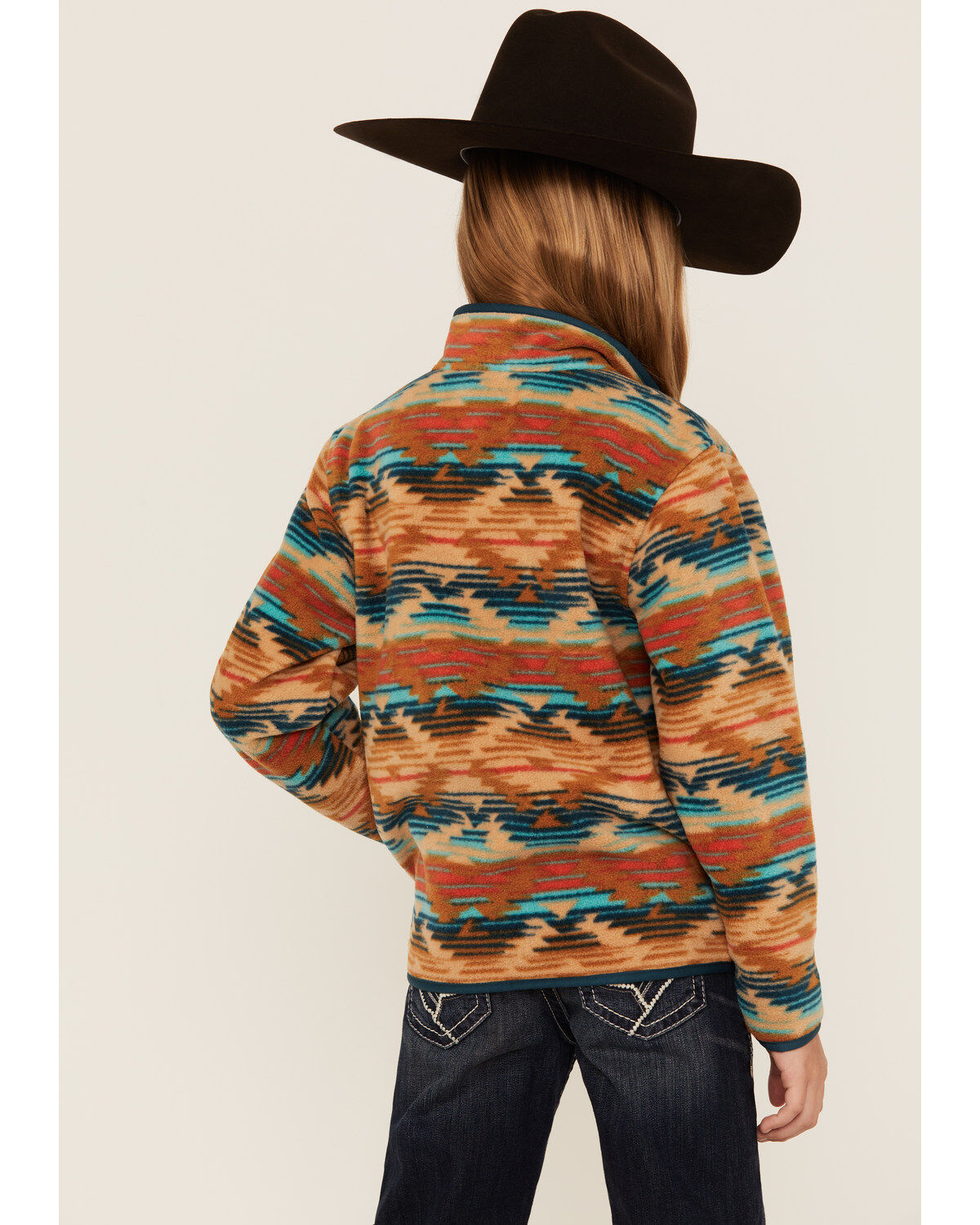 Cruel Girl Girls' Southwestern Print Fleece Pullover
