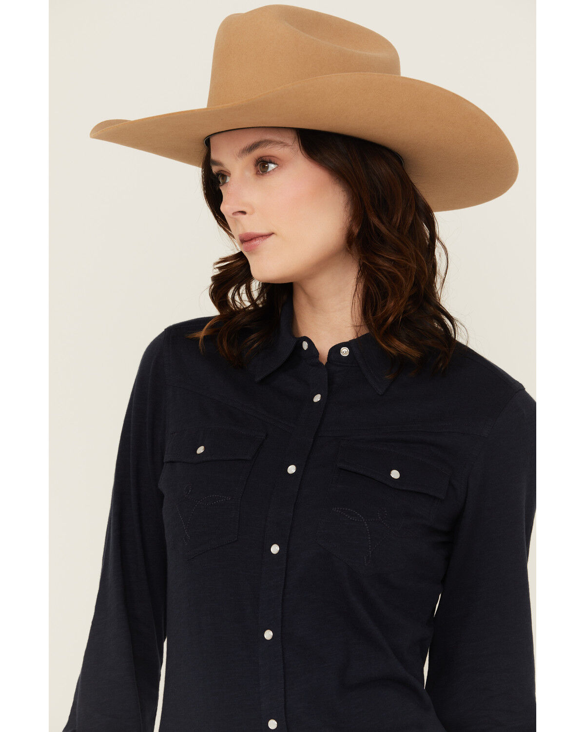 Shyanne Women's Solid Core Long Sleeve Snap Western Shirt