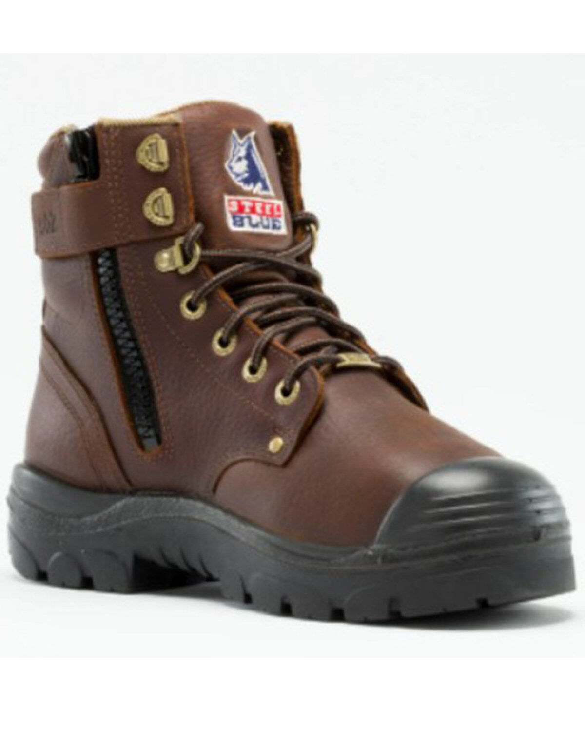 Steel Blue Men's Argyle 6" Zip & Lace-Up Work Boots - Steel Toe