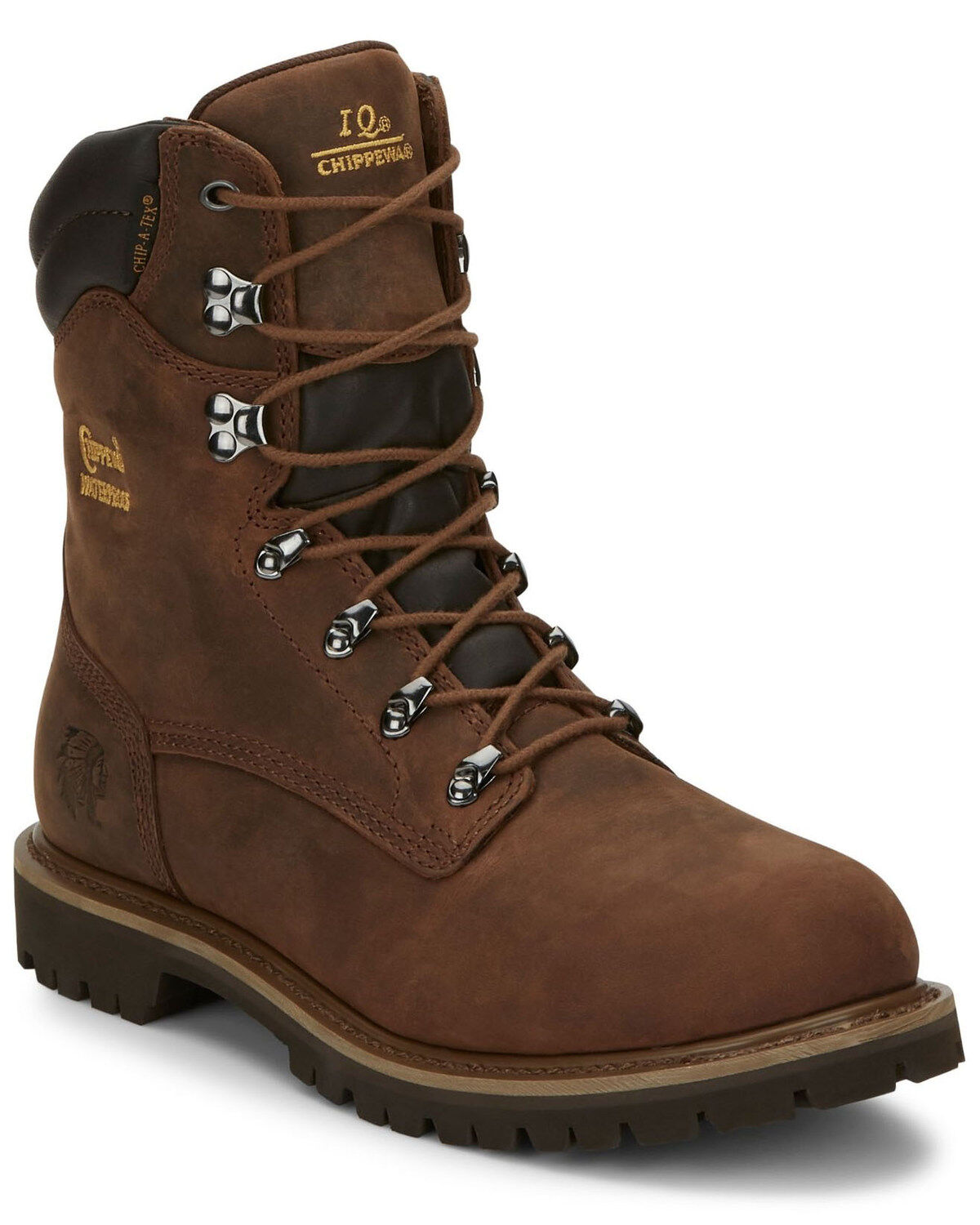 Chippewa Men's Heavy Duty Waterproof & Insulated Aged Bark 8" Work Boots - Soft Toe