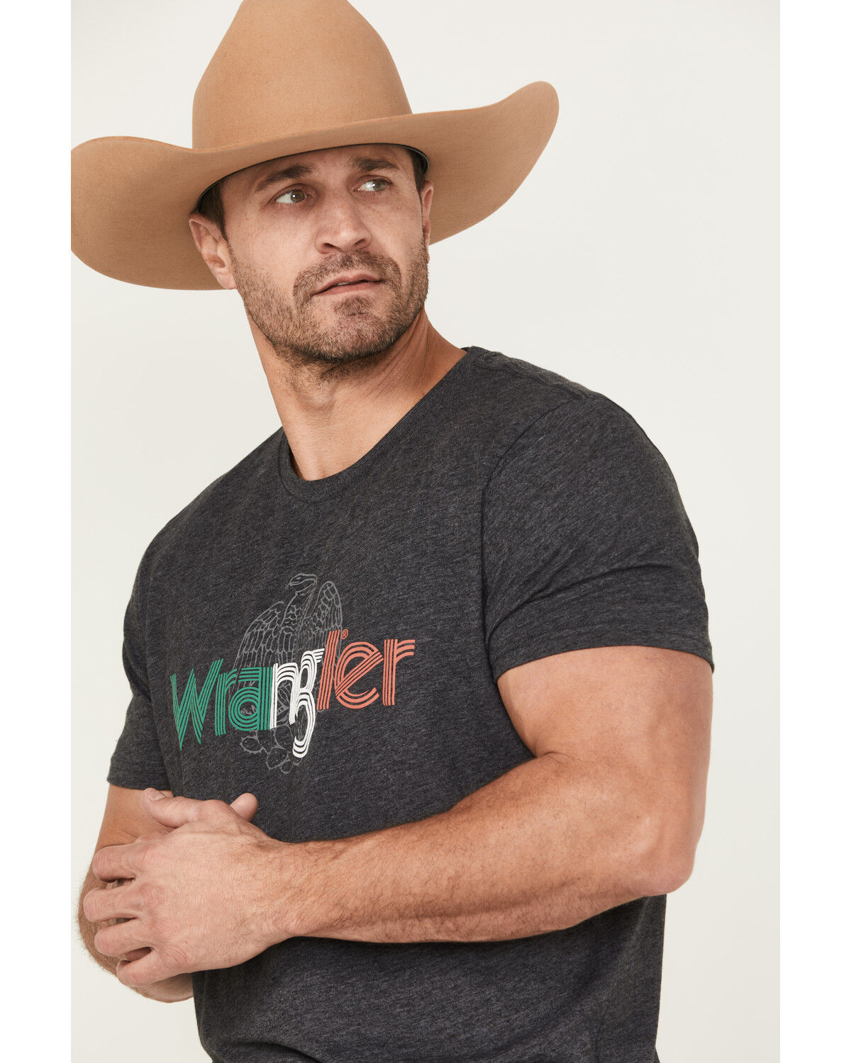 Wrangler Men's Mexico Logo Short Sleeve Graphic T-Shirt