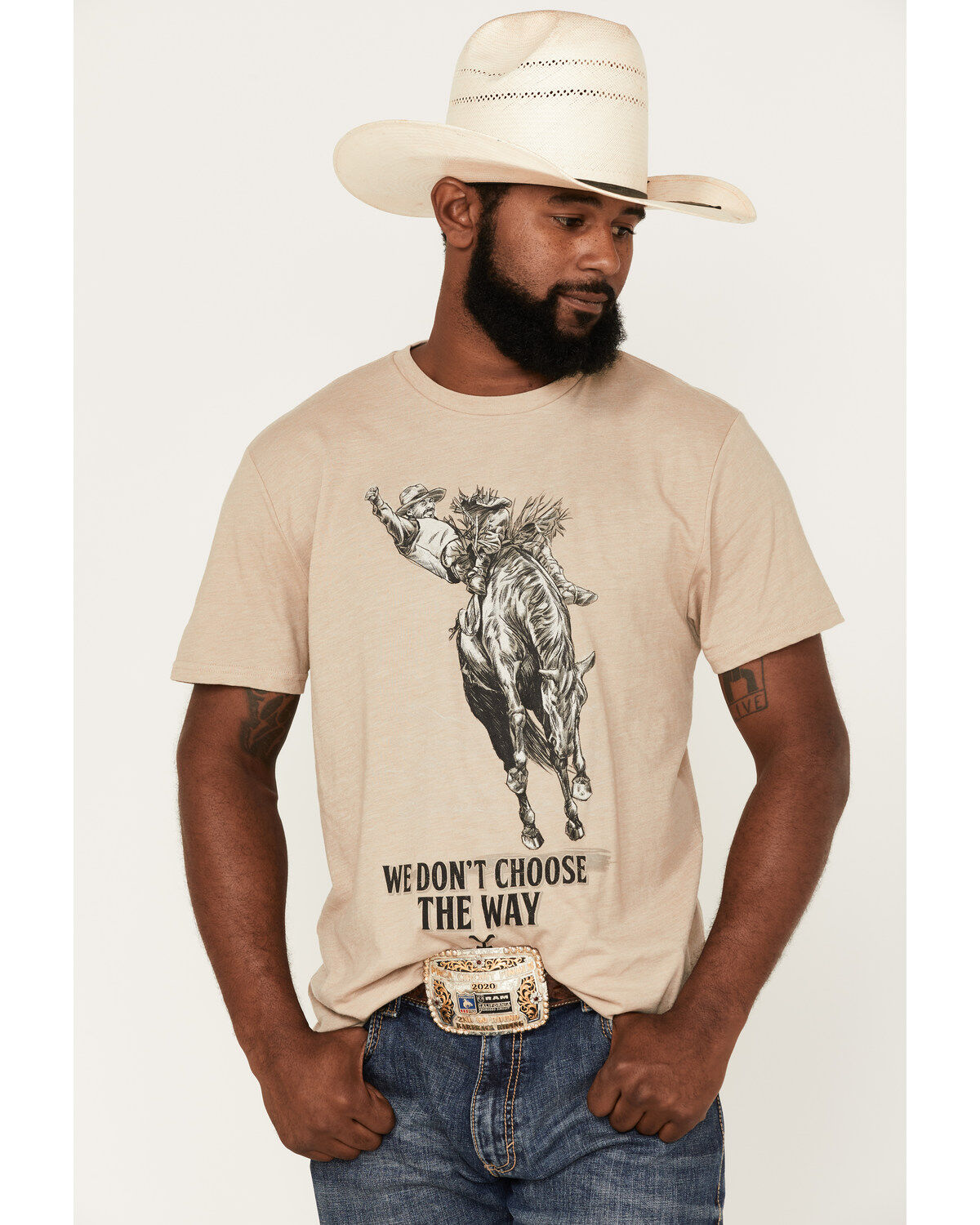 Wrangler Men's Yellowstone Choose The Way Graphic Short Sleeve T-Shirt